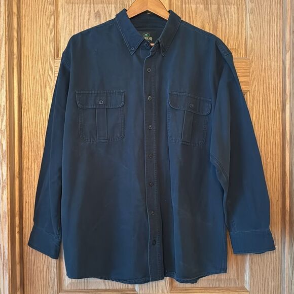 REDHEAD Vintage Y2K Outdoorsman Embroidered Hunting Dog Long Sleeve Shirt - Picture 8 of 9